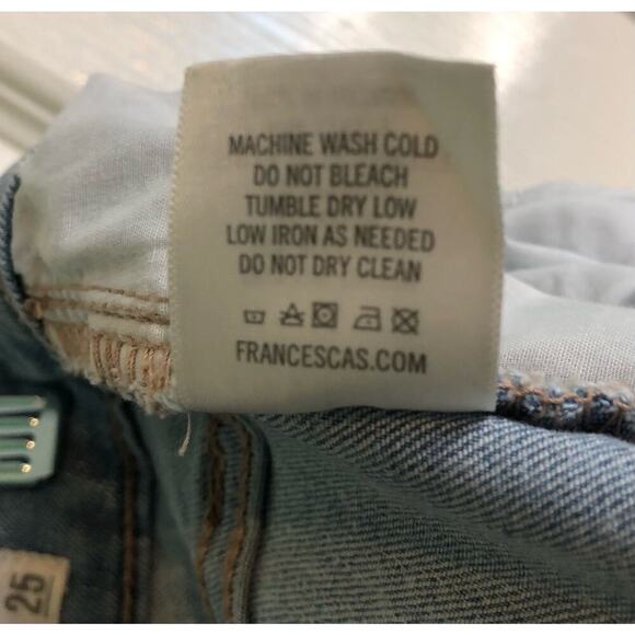 Harper Heritage Women's Size 25 Skinny Jeans Button Fly Light Wash High Rise - Picture 8 of 8